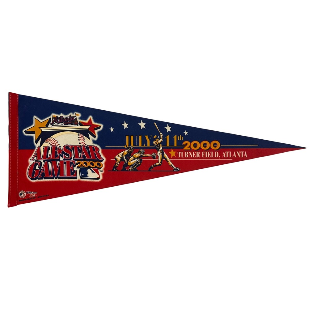 Vintage MLB All Star Game 2000 Pennant Turner Field Atlanta July 11 Wincraft